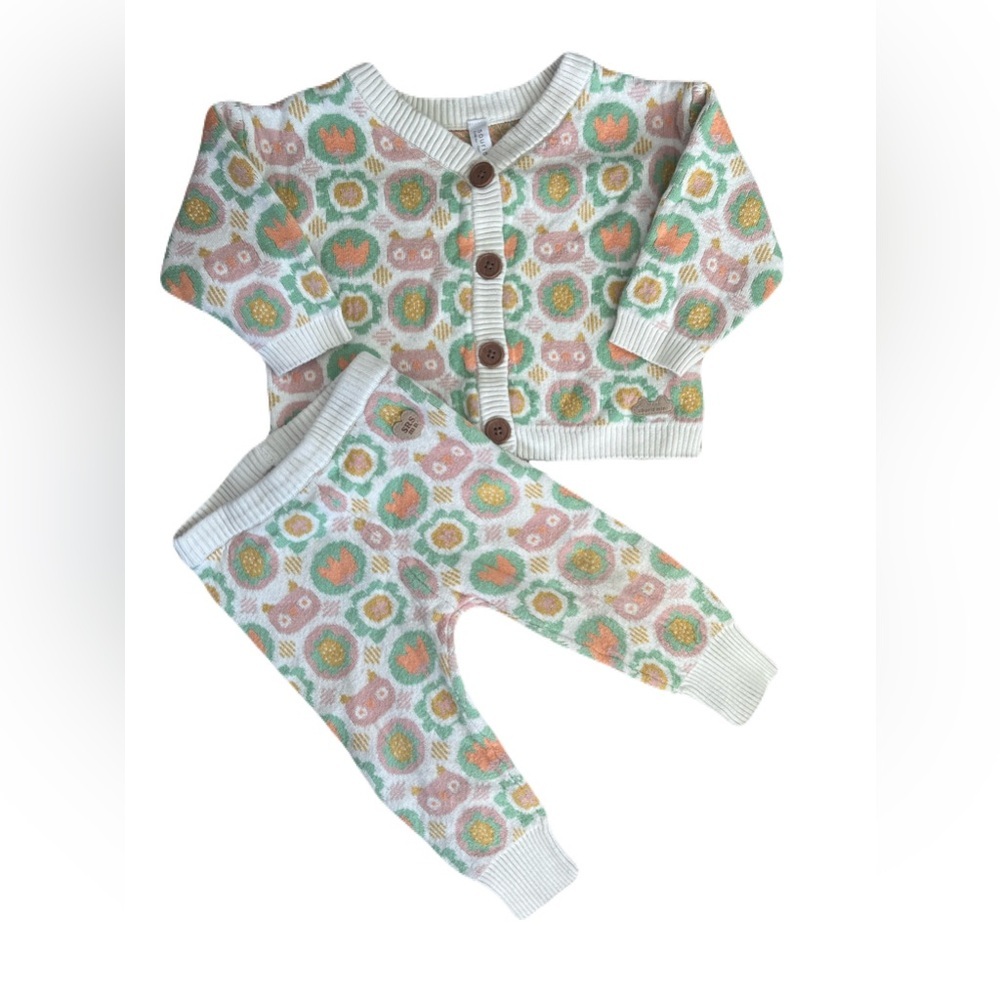🇨🇦 Souris Mini‎ Kids Thick Knit Patterned Matching Set